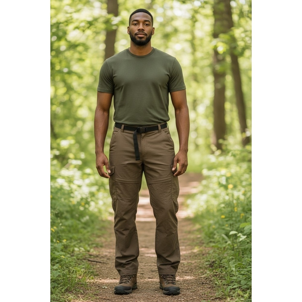 Ultimate Terrain Convertible Zip Off Pants Men's 2XL‎ Beige Hiking Lightweight